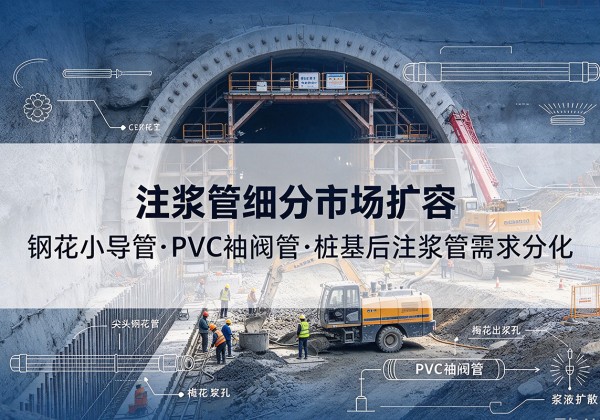 兖州注浆管细分市场扩容，隧道钢花小导管、PVC 袖阀管、桩基后注浆管需求分化